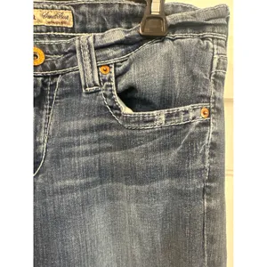Big Star Sweet Boot Ultra Low Rise Jeans Medium Wash western Flap Pocket 31R thumbnail 4