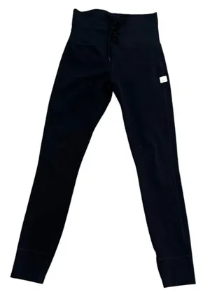 Vuori Women's Daily Jogger Leggings Black Drawstring High Rise XS Style VW323 thumbnail 1