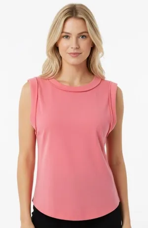 We the free pink ribbed tank top size extra large thumbnail 1