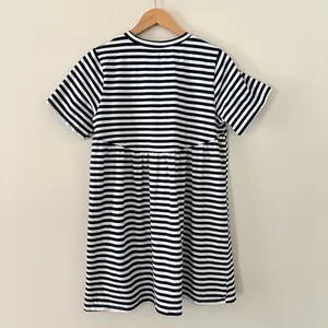 Pomander Place Tuckernuck Women's Navy Striped Zoe Mini Tee Dress T-Shirt Size S thumbnail 7