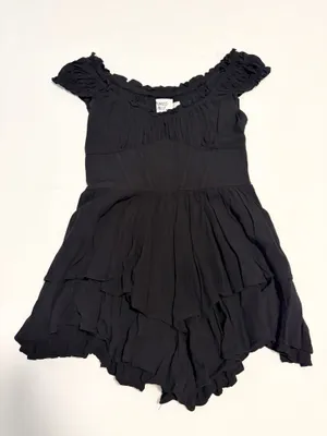 Princess Polly Corset Romper Black thumbnail 2