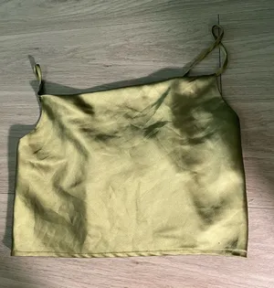 Sans Souci Olive Satin Camisole Top thumbnail 1