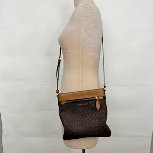 Michael Kors Connie Large North South Signature Crossbody Bag signature logo thumbnail 2