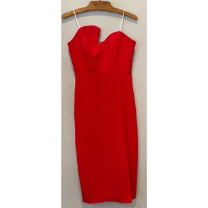 Amanda Uprichard Puzzle Strapless Midi Dress Size Small thumbnail 11