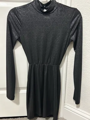 Lucy in the Sky Dress Sparkly Black thumbnail 1