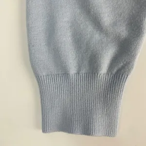 Orange Kiss‎ Sweater Teddy Bear Light Blue Knit Pullover Women Size Large Twee thumbnail 10