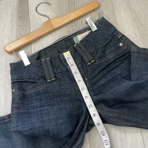 Gap Flare Jeans low rise curvy boot cut womens Dark Wash Blue (size 0) y2k retro thumbnail 6