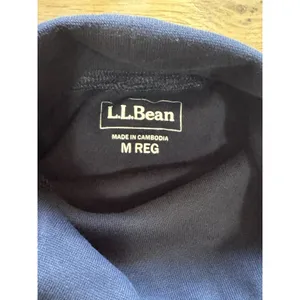 L L Bean Women Sz M Reg Interloc Turtleneck Long Sleeve Cotton Shirt Top Casual thumbnail 3