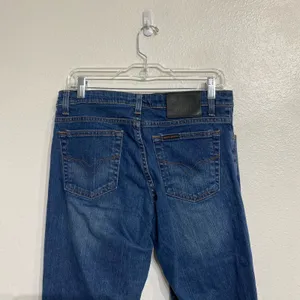 Harley Davidson Blue Straight Leg Jeans Mid Rise Denim Sz 8 thumbnail 8