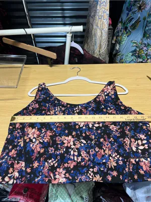 We Wander Floral Longline Sports Bra Crop Top 2X thumbnail 9