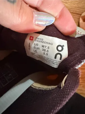 On Running Women's Cloud X Silver & Almond Athletic Sneakers- 7.5 thumbnail 8