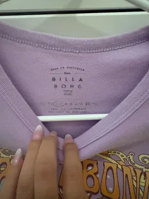 Billabong purple baby tee thumbnail 3