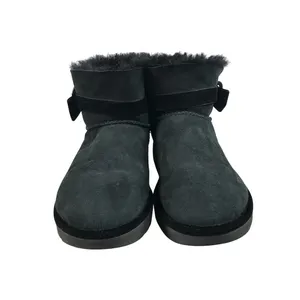 UGG Karlie Brooch Suede Bootie With Swarovski Crystals Sz 8 Black Feminine Comfy thumbnail 2