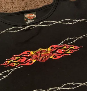 Motorcycle Oversized Cropped T-shirt thumbnail 3