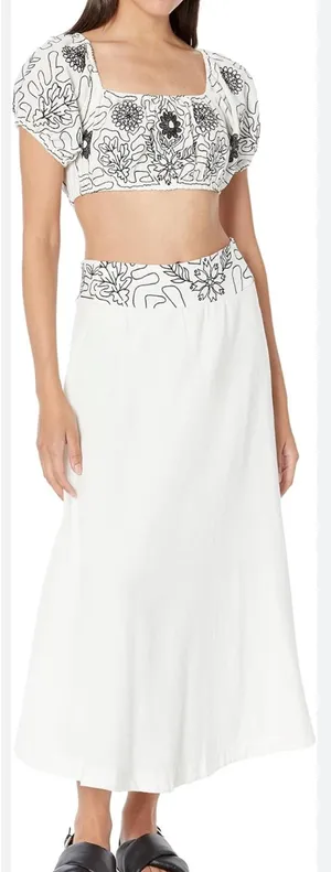 Free People Lotus Set White/Black thumbnail 1