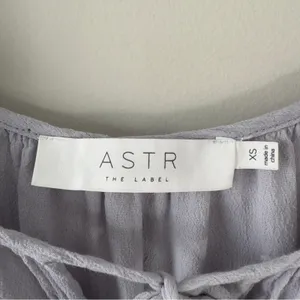 ASTR the Label cold shoulder peasant top Women's periwinkle Spaghetti Strap bow thumbnail 8