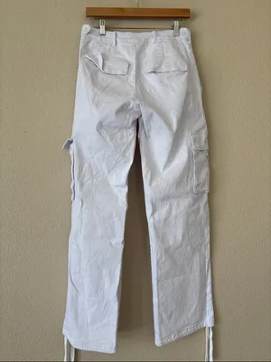 Naked Wardrobe White Cargo Utility Pants thumbnail 3