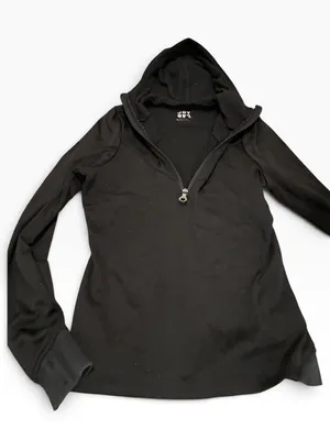JoyLab Women's Black Half-Zip Hoodie Pullover thumbnail 1