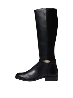 NWT Michael Michael Kors Finley Knee-High Riding Boots 40F1FIFBEL Black 7M thumbnail 4