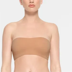 SKIMS NAKED BANDEAU BRA IN OCHRE strapless size XXS‎ nwt thumbnail 10