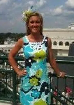 Lilly‎ Pulitzer Dress Women 6 Blue Floral 92862W Seersucker Lace Shift Preppy thumbnail 1