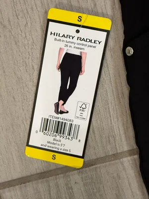 Hilary Radley Black Ankle-Length Tummy Control Pants thumbnail 6
