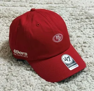 47 BRAND San Francisco 49ers Foundational '47 Clean Up Strapback Hat thumbnail 1