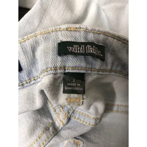 Wild Fable Womens Denim Blue Jeans Size 2 27" Inseam Super High Rise Light Wash thumbnail 4