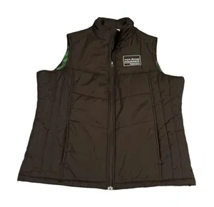 ✨ Port‎ Authority Brown Puffer Vest Women’s XL Farm Bureau Embroidered ✨ thumbnail 1