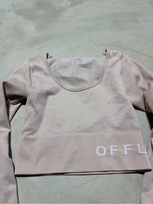 Aerie offline Long-Sleeve Crop Top in Light Pink medium thumbnail 2
