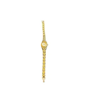 Millar Women's Quartz Watch Gold-Tone Textured Band Stainless Steel Back 7" thumbnail 3