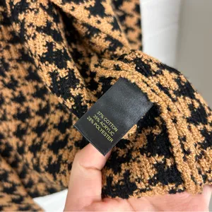 House Of Harlow Houndstooth Knit Cropped Jacket Size S thumbnail 7