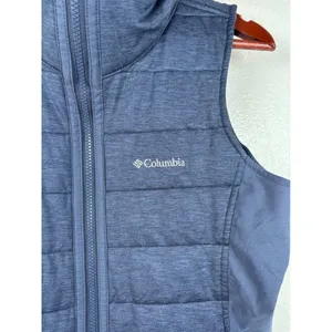 Columbia Place‎ to Place Vest Women Size S Blue Quilted Full Zip Funnel Neck thumbnail 4