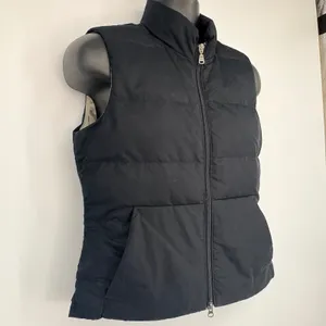 Eddie Bauer Black Down Puffer Vest Womens SM‎ Gorpcore Outdoor Ski Winter thumbnail 2