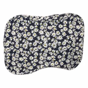 Lands’ End Navy Blue Canvas Daisy Drawstring Bucket Bag Shoulder Bag Crossbody thumbnail 4