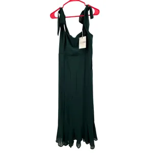 SHOW ME YOUR MUMU Bridesmaid Dress Size Small NWT Claire Midi Wedding Green thumbnail 3