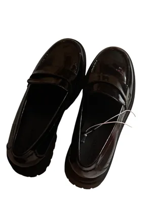 Old Navy Chunky Heel Women's Black Penny Loafers Size 8 New With Tag thumbnail 6