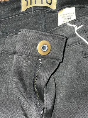 Titto Black Canvas Pants NWT Size 14 thumbnail 4