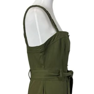 Storia Utility Dress A-line Pockets Button Front Olive Green Women’s Size L NWT thumbnail 7