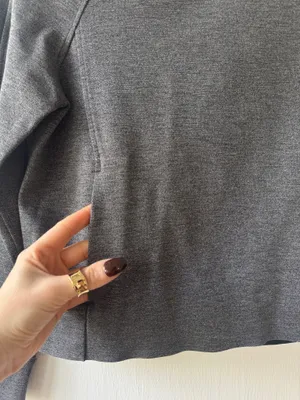 Lululemon Heather Gray Scuba Crew thumbnail 5