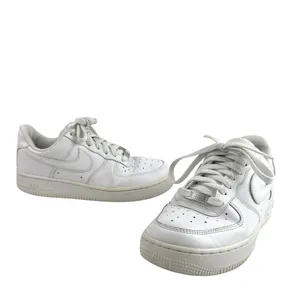 Nike Air Force 1 Women's White Low Top Lace Up Athletic Sneakers Shoes Size 7 thumbnail 5