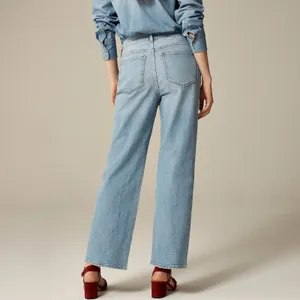 NWT!! J. CREW '96 Slim Wide Jeans Synniva Wash Denim High Rise Waist Size 33 thumbnail 6