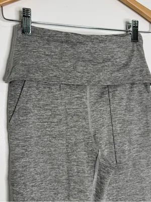 OFFLINE By Aerie Hugger Foldover Flare Leggings Gray Small thumbnail 2