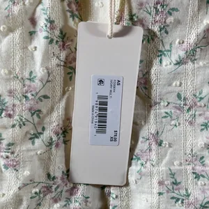974 | NWT Altar'd State Floral Tiered Ruffle Swiss Dot Mini Dress Cream Women XS thumbnail 5