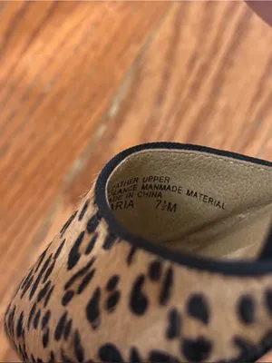 NEW Levity Cheetah Print Point Toe Slingback Heels Size 7.5 thumbnail 6