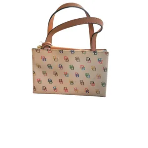 Dooney & Bourke‎ Tiny East/West Bag White Multi Color Monogram Mini Tote WI396 thumbnail 5