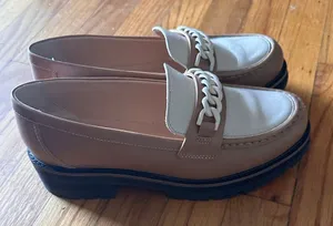 Clarks Orianna Edge Chain Lug Sole Loafers 9M Modern Chunky thumbnail 1