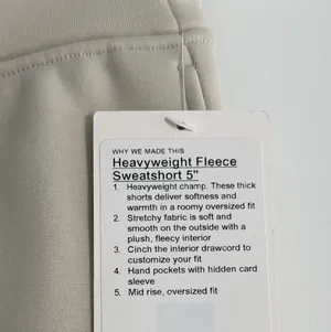 Lululemon Women’s Small Heavyweight Fleece 5” Sweatshorts thumbnail 9