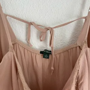Wild Fable light ballet pink babydoll tank top cami lace button down size M thumbnail 3