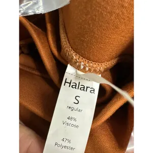 Halara Wide Leg Pants Womens‎ Size S NWT Orange Pull On Stretch Lounge Casual thumbnail 4